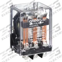 OMRON General Purpose Relay: Socket Mounted, 10 A Current Rating, 120V AC, 3PDT, 11 Pins/Terminals (MPN MJN3C-N-AC120). Key specifications — Brand: OMRON; Base Type: Square; Mounting Style: Plug-In; Pin Shape: Round; Electrical Connection: Plug-In; Manufacturer Part Number: MJN3C-N-AC120; Series: MJN Series.