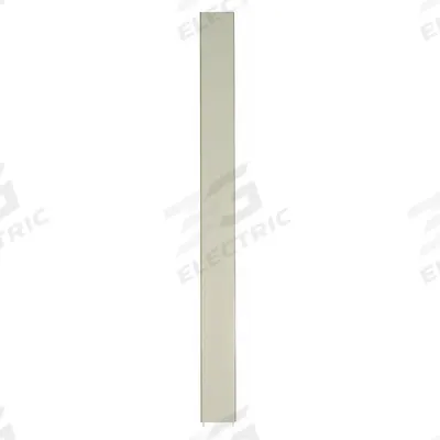 ASI GLOBAL PARTITIONS Partition Column: Steel, Powder-Coated, Almond, 82 in Ht, 22 in Wd - Pilasters for Bathroom Partitions