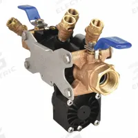 WILKINS Reduced Pressure Zone Backflow Preventer: 375, Std Configuration, Glass-Filled Nylon, Flange (MPN 1-375). Key specifications — Shut-Off Valve Type: Ball Valve; Connection Type: Flange.