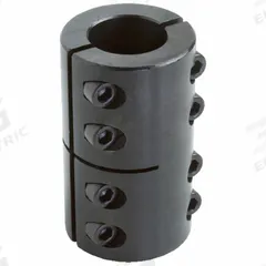 CLIMAX METAL PRODUCTS Rigid Shaft Coupling: 3/4 in Bore Dia 1, 5/8 in Bore Dia 2, Round, Two-Piece (MPN 2ISCC-075-062). Key specifications — attr870032: Round; attr870041: Yes; attr870034: CLIMAX METAL PRODUCTS; attr870070: Inch; attr925532: Different Bore Dimensions.