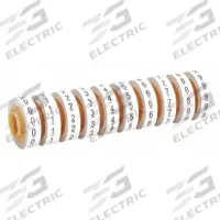 3M Wire Marker Tape Refill: 0 to 9, Black on White, 5,760 Labels, Polyester Film, 10 PK (MPN SDR-0-9). Key specifications — Legend: 0 to 9; Label Material: Polyester Film; Brand: 3M; Color: Black on White.