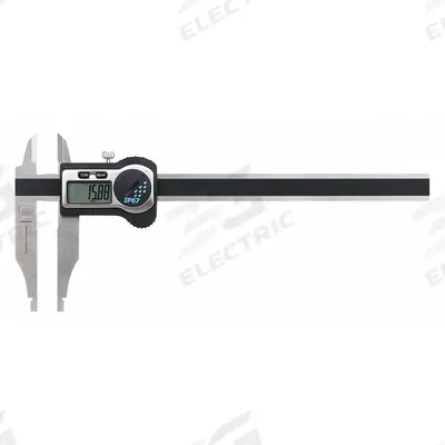 TESA BROWN & SHARPE Nib/Knife Edge Jaw Digital Caliper: 0 in to 12 in /0 mm to 300 mm - Digital Calipers with Nib-Style & Pointed Jaws for Small Grooves & Recesses