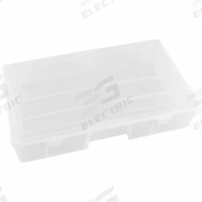 FLAMBEAU Storage Box: 9 3/4 in x 16 1/2 in x 3 1/4 in, Clear - Small Parts Compartmented Boxes with Fixed Dividers