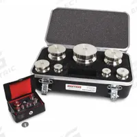 RICE LAKE WEIGHING SYSTEMS Calibration Weights Set: 5 kg Nominal Mass, Cylinder/Leaf Calibration Wt (MPN 12537). Key specifications — Kit Contents Included: Case; Brand: RICE LAKE WEIGHING SYSTEMS; Calibration Weight Material: Stainless Steel.
