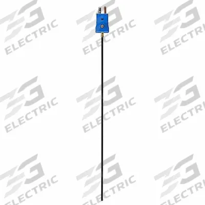 CHEMGLASS Thermocouple: 392°F /250°C, Type T, 12 in Probe Lg - Thermocouples for Gas Applications