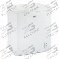 BLACK & DECKER Chest Freezer: White, 5 cu ft Capacity, 33 1/2 in x 24 7/8 in x 21 3/4 in (MPN BCFK516). Key specifications — attr1282519: No; attr1282541: BLACK & DECKER.