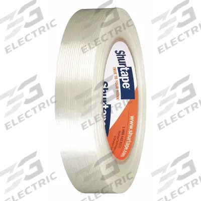 SHURTAPE Strapping Tape: 4.5 mil Tape Thick, 1 in x 180 ft, White - Light-Duty Strapping Tape