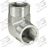 PARKER Metal Pipe Elbow: 90° Elbow, Carbon Steel, 1/2 in x 1/2 in, 4,800 psi (MPN 8-8 FE-S). Key specifications — Pipe Fitting Material: Carbon Steel; Brand: PARKER; Maximum Operating Pressure: 4,800 psi; (DO NOT SEND) Manufacturer Location: Globally Sourced; Fitting Pipe Size: 1/2 in x 1/2 in.