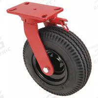 HAMILTON Plate Caster: Swivel, 10 in Wheel Dia., 3 in Wheel Wd, 12 1/2 in Mounting Ht, Slot, Rubber (MPN S-7010-PRB-4SL-FB). Key specifications — Brand: HAMILTON; Swivel Raceway Type: Single Ball; Roll Up: Swivel with Total Lock.