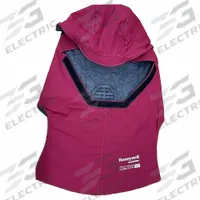 SALISBURY Shroud: 4 PPE CAT, 65 cal/sq cm ATPV, GlenGuard® ( 17.2 oz/sq yd ), Lift Front, Red (MPN SHRD-65PRG-PP). Key specifications — Size: Universal; Garment Material: GlenGuard®; Brand: SALISBURY; Hood Window Type: Not Window/Face Shield Fitted; Ventilated: Yes; Window Coating: Anti-Scratch; Window Material: Polycarbonate; Lift Front: Yes.
