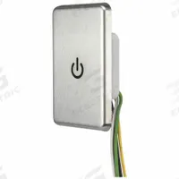 HUBBELL Wall Switch: Touch Switch, 3-Way, Maintained, Silver, 120/277V AC, 8 A (MPN WSS1277SS). Key specifications — Illuminated: No; Voltage Rating: 120/277V AC.