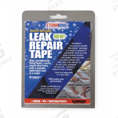 ETERNABOND Roof Repair Tape Kit: 4 in W, 5 ft L, 35 mil Thick, Silver - Roof Tape Kits