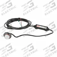 GROTE Strobe Light: Strobe, Clear, 1 in Overall Wd, 1 5/8 in Overall Ht, LED, 10 to 16V (MPN 77931). Key specifications — Operating Voltage: 10 to 16V; Number of Flash Patterns: 25; Electrical Connection: Blunt Cut Wires; Mount Type: Screw; Brand: GROTE; Shape: Round.