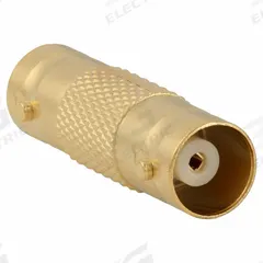 MONOPRICE Audio/Video Adapter: (1) BNC Female x (1) BNC Female Adapter, Gold (MPN 4128). Key specifications — Product Type: Video Adapter; Manufacturer Part Number: 4128; Color: Gold; Brand: MONOPRICE; End 1 Connection Type: BNC Female; End 2 Connection Type: BNC Female.