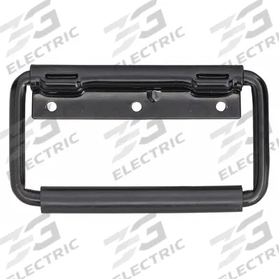 MONROE PMP Folding Pull Handle: Unthreaded Holes, Steel, Black, #10 Screw Size - Folding Pull Handles