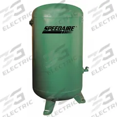SPEEDAIRE Air Tank: 400 gal Tank Capacity, 200 psi Max Op Pressure, Vertical, 36 in Overall Lg (MPN 6CJL4). Key specifications — attr51589: ASME Approved; attr51576: SPEEDAIRE.