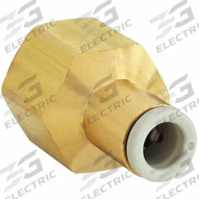 SMC Push-Fit Adapter Fitting: 6 mm OD x 3/8 in Pipe Size, Push-to-Connect x BSPT - Polybutylene & Brass Tube Fittings