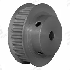 DAYTON Timing Pulley: Modified Curvilinear, Fixed, For GT Timing Belt Section, For 9 mm Belt Wd (MPN 28-5P09M6FA12). Key specifications — attr1328801: DAYTON; attr1328807: Clear Anodized; attr1328808: Powerhouse®.