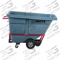 RUBBERMAID COMMERCIAL PRODUCTS Tilt Truck: 0.5 cu ft, 850 lb, 29 in L x 60 1/2 in W x 43 in H, Gray (MPN 2192466). Key specifications — Color: Gray; Brand: RUBBERMAID COMMERCIAL PRODUCTS; Caster/Wheel Configuration: (1) Swivel.