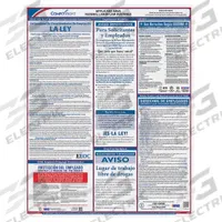 COMPLYRIGHT Labor Law Poster: DC, Spanish, Plastic, 20 in x 16 in, FMLA, Federal Labor Law, E0076S. Key specifications — State/Province: DC; Language: Spanish.