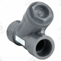 HAYWARD Y Check Valve: Piston, Y-Style Valve Body, 1 1/2 in Pipe Size, Socket x Socket, PVC, Female (MPN YC10150S). Key specifications — Brand: HAYWARD.