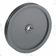 APPROVED VENDOR V-Belt Pulley: 2AK144, 2 Groove, 14.25 in OD, Bushed Bore, H/QT, Cast Iron, Spoked (MPN 2AK144H). Key specifications — Pulley Industry Number: 2AK144; Pitch Diameter: 13.66 in (3L); For Belt Section (broad, with similar types): 3L.