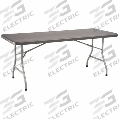 NATIONAL PUBLIC SEATING Folding Table: Rectangle Table Shape, Charcoal Tabletop, 30 in Dp - Standard Folding Tables