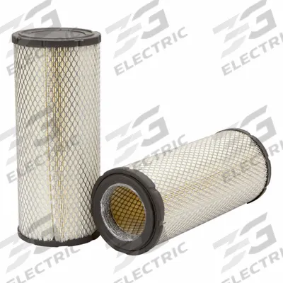 FLEETGUARD Air Filter: Round-Oval, Round, Radial Seal, 5 3/8 in Outside Dia - Round/Oval Engine Air Filters