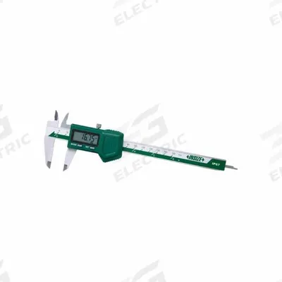 INSIZE Digital Caliper: 0 in to 6 in /0 mm to 150 mm, IP67, +/- 0.0012 in Accuracy - Digital Calipers without SPC Output for General Use