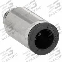 LEGRIS Push-Fit Adapter Fitting: 5 mm Pipe x 4 mm OD Size, Metric x Push-to-Connect, Brass, Silver (MPN 3181 04 19). Key specifications — Brand: LEGRIS.