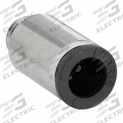 LEGRIS Push-Fit Adapter Fitting: 5 mm Pipe x 4 mm OD Size, Metric x Push-to-Connect - Nickel-Plated Brass Tube Fittings