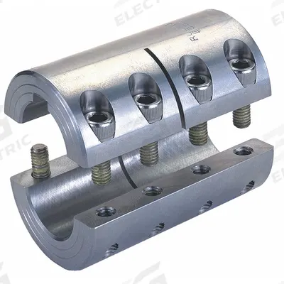 RULAND MANUFACTURING Rigid Shaft Coupling: 1 3/16 in Bore Dia 1, 1 3/16 in Bore Dia 2 - Two-Piece Rigid Shaft Couplings