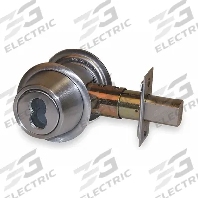 FALCON LOCK Deadbolt Lock: Cylindrical, Core Not Included, 1 7/8 in Door Thick - Max - Standard Cylindrical Deadbolts