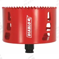 DIABLO Hole Saw: 4 3/8 in Saw Dia., 4 Teeth per Inch, 2 3/8 in Max. Cutting Dp, Bi-Metal (MPN DHS4375). Key specifications — attr1098070: 4; attr1098087: DIABLO; attr1098073: Snap-Lock Plus™.