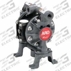 ARO Double Diaphragm Pump: Acetal Body, 1/2 in, NPT Connection, 15.2 gpm, 289 ft Max. Head (MPN PD05P-AES-DAA-B). Key specifications — Brand: ARO; Seat Material: Acetal; Check Valve Material: Santoprene.