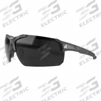 EDGE EYEWEAR Safety Glasses: Smoke Lens, Half-Frame, Anti-Fog/Vapor Shield, Lightweight, Black Frame (MPN TC126VS). Key specifications — Brand: EDGE EYEWEAR; Frame Color: Black; Lens Color: Smoke; Lens Type: Solid; Lens Properties: Advanced Anti-Fog.