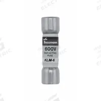 BUSSMANN Fuse: KLM Series, Midget, Fast-Acting, 6 A, 600 V AC, 600 V DC, 13/32 in x 1 1/2 in (MPN KLM-6). Key specifications — attr1287209: KLM; attr211192: BUSSMANN.