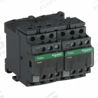 SCHNEIDER IEC Magnetic Contactor: Reversing, 3 Poles, 3NO Contacts, 9 A, 24V DC Coil (MPN LC2D09BD). Key specifications — Brand: SCHNEIDER; Integrated Surge Suppression: Yes.