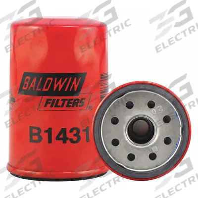 BALDWIN FILTERS Oil Filter: B1431, M20-1.50 Thread Size, 4 in Overall Ht - Spin-On Oil Filters
