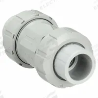 GEORG FISCHER Check Valve: Inline Valve Body, CPVC, 3/4 in Pipe Size, Socket x Socket, 32°F to 210°F (MPN 163562103). Key specifications — Ball Material: CPVC; Brand: GEORG FISCHER.
