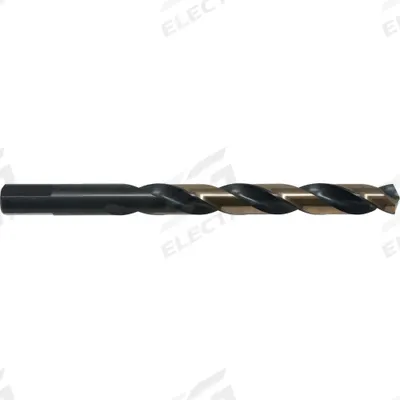 CLE-LINE Jobber Length Drill Bit: Letter H, 135° Split Point, Black & Gold HSS - General Purpose High-Speed Steel Jobber-Length Drill Bits