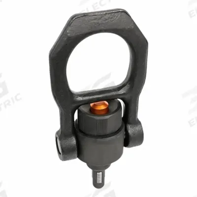 JW WINCO Quick-Release Hoist Ring: Steel, 6.2 kN Load Limit, M12 Thread Size - Quick-Release Threaded Pivot & Rotate Hoist Rings