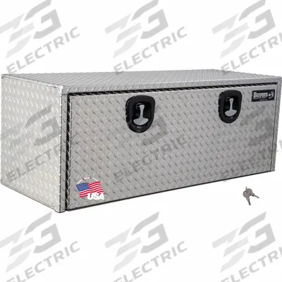 BUYERS PRODUCTS Underbody Truck Box: Underbody Truck Box, Single Drop-Down Door Door, Silver - Single Drop-Down Door Boxes