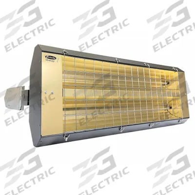 FOSTORIA Infrared Quartz Electric Heater: 7300 W Watt Output, 480V AC, 1 Phase, Hardwired - Indoor/Outdoor Suspended Infrared Radiant Electric Ceiling Heaters