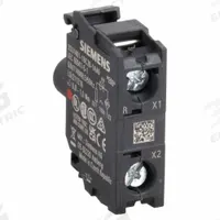 SIEMENS Lamp Module: 22 mm Size, Red, LED, 110 V AC Rating, No Transformer (MPN 3SU1401-1BC20-1AA0). Key specifications — Compatible Operator: Pilot Light; Compatible with Series: 3SU1; Terminal Connection Type: Screw Terminals; Brand: SIEMENS; Manufacturer Part Number: 3SU1401-1BC20-1AA0; Includes Bulb: Bulb Included.