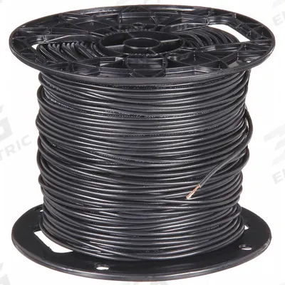 CAROL Hookup Wire: 18 AWG Conductor Size, Black, 500 ft Overall Lg - Machine Tool Wires