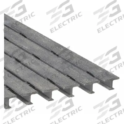 FIBERGRATE Fiberglass Pultruded Grating: Structural Grating, 24 in x 36 in Nominal Size (WxL) - Flame-Resistant Structural Grating