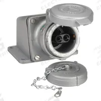 APPLETON ELECTRIC Pin and Sleeve Receptacle: Gray, 250V DC/600V AC, Three Phase, 30 A, 2 Pole (MPN ADRE3022-50). Key specifications — Brand: APPLETON ELECTRIC.
