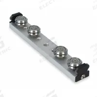 BISHOP-WISECARVER Linear Guide Carriage Assembly: SW, Size 1, 4-Roller Assembly, Ball (MPN UT1WPA-4A). Key specifications — For Use With: Vee Profile; Product Type: Ball; Carriage Material: Aluminum; For Rail Size: Size 1.