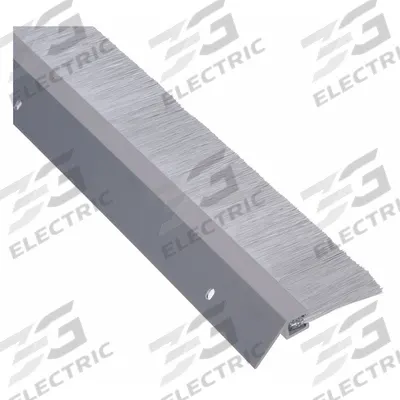 NATIONAL GUARD Door Weatherstripping: Brush Insert, 3 ft Lg, 3 1/4 in Wd - Metal Leaf Weatherstripping